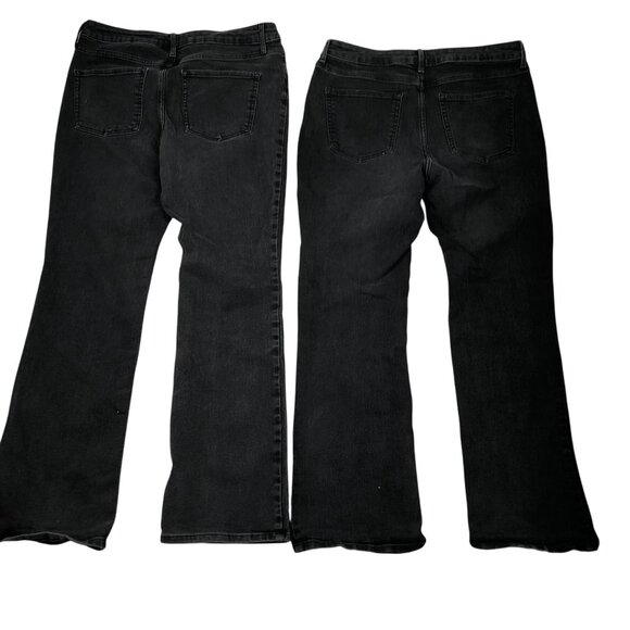 No Boundaries Womens Jeans Size 13 Lot of Two Black Denim Bootcut Leg Mid Rise - Picture 2 of 14
